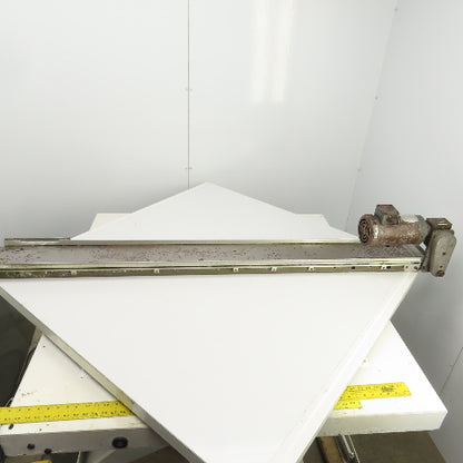6" x 71" Small Parts Slider Bed Belt Conveyor 20FPM 230/460V 3PH Parts/Repair