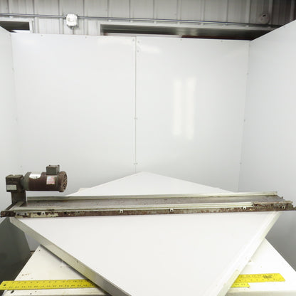 6" x 71" Small Parts Slider Bed Belt Conveyor 20FPM 230/460V 3PH Parts/Repair