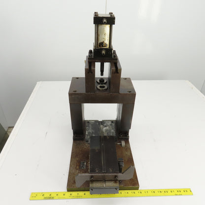 Pneumatic Cylinder Actuated Press 3" Stroke & Punch Fixture 2-3/4" Stroke