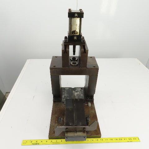 Pneumatic Cylinder Actuated Press 3" Stroke & Punch Fixture 2-3/4" Stroke