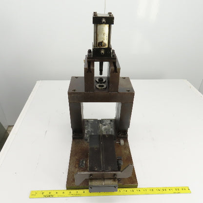 Pneumatic Cylinder Actuated Press 3" Stroke & Punch Fixture 2-3/4" Stroke
