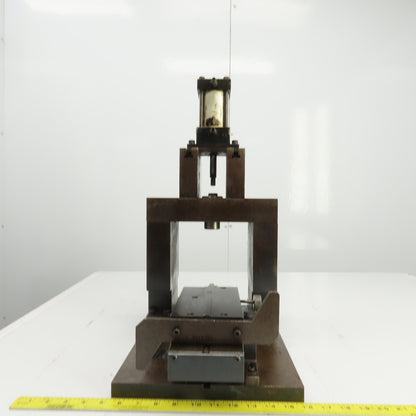 Pneumatic Cylinder Actuated Press 3" Stroke & Punch Fixture 2-3/4" Stroke