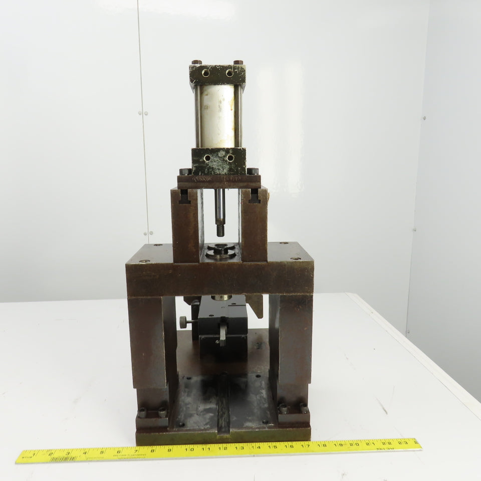 Pneumatic Cylinder Actuated Press 3" Stroke & Punch Fixture 2-3/4" Stroke