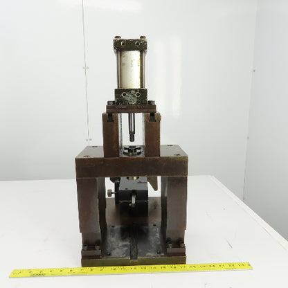 Pneumatic Cylinder Actuated Press 3" Stroke & Punch Fixture 2-3/4" Stroke