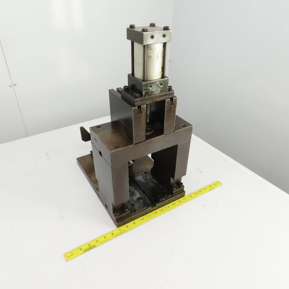 Pneumatic Cylinder Actuated Press 3" Stroke & Punch Fixture 2-3/4" Stroke