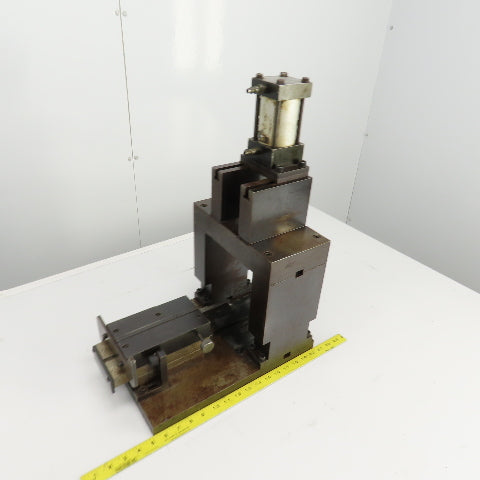 Pneumatic Cylinder Actuated Press 3" Stroke & Punch Fixture 2-3/4" Stroke