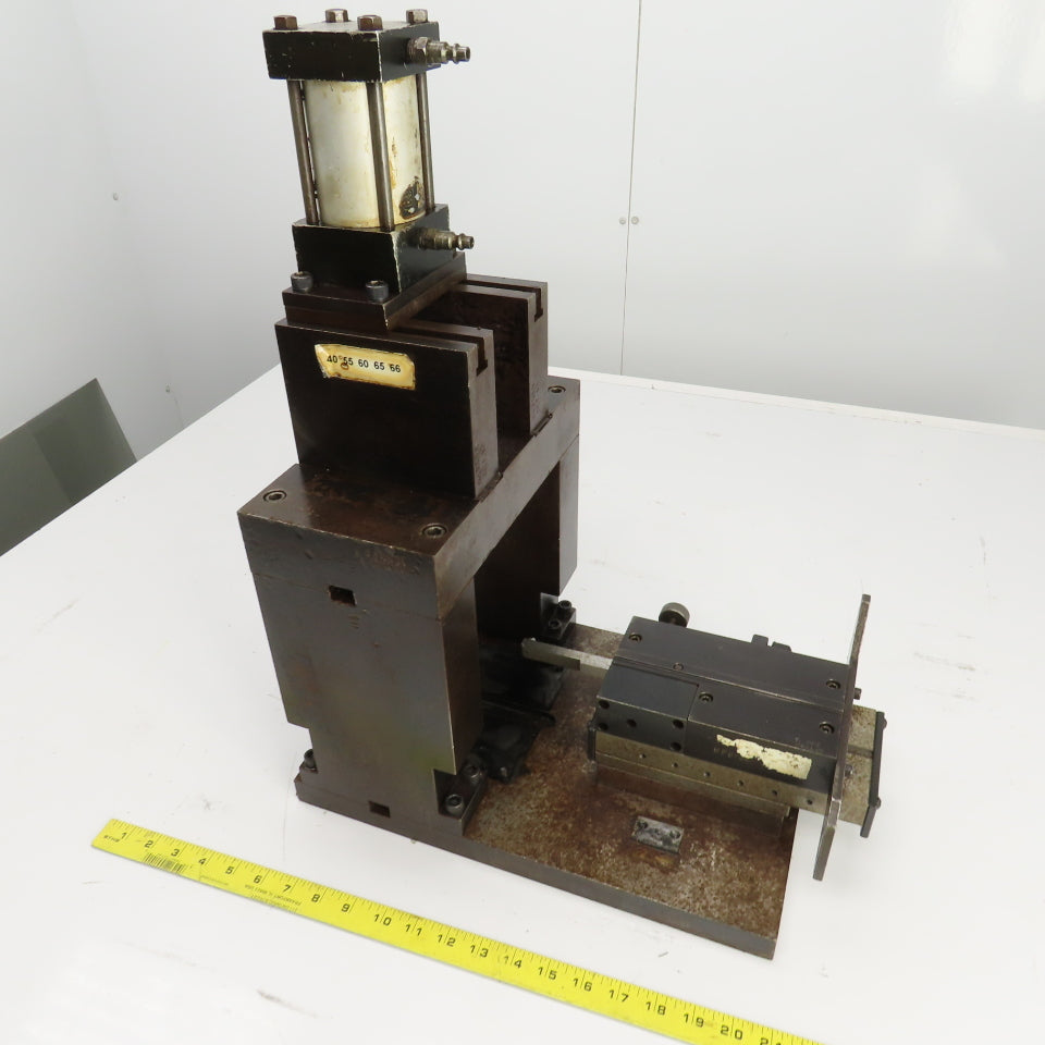 Pneumatic Cylinder Actuated Press 3" Stroke & Punch Fixture 2-3/4" Stroke