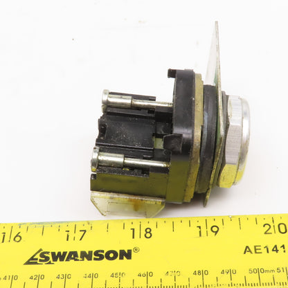 Allen Bradley 800T-A Yellow Push Button Momentary Contact Push Button 600V
