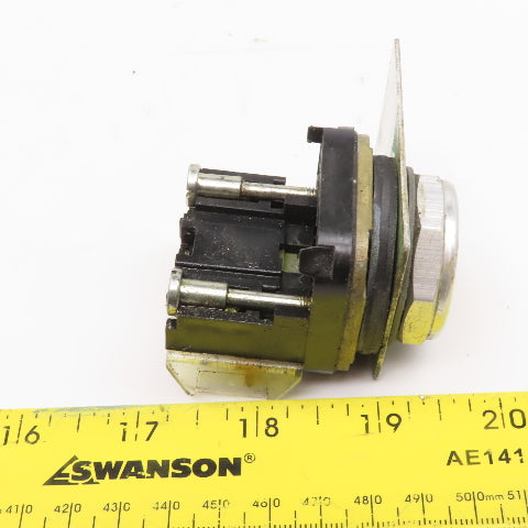 Allen Bradley 800T-A Yellow Push Button Momentary Contact Push Button 600V