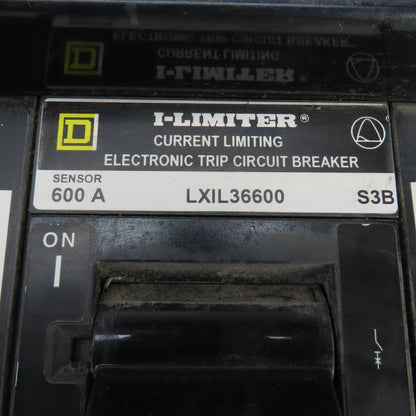 Square D LXIL36600 600A 600V Current Limiting Circuit Breaker W/MicroLogic Trip