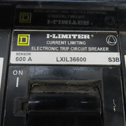 Square D LXIL36600 600A 600V Current Limiting Circuit Breaker W/MicroLogic Trip