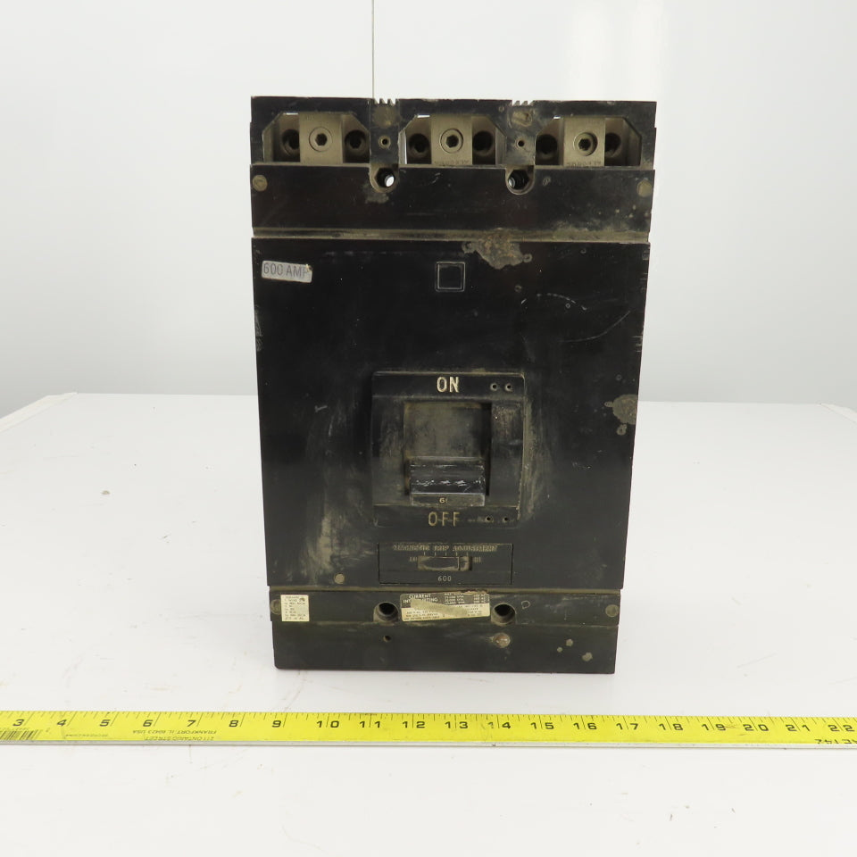 Square D 600A 600V Molded Case Current Limiting Circuit Breaker 3 Pole