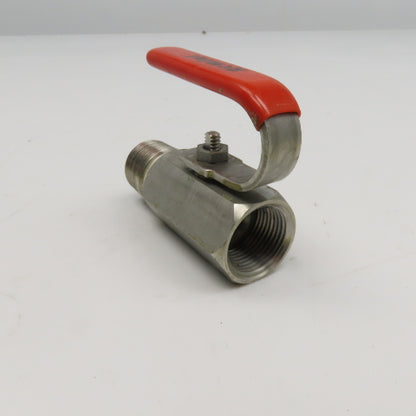 Gemini 3/4 76-6-RT-6-S13 3/4 NPT Male x Female Stainless Steel Ball Valve 720PSI