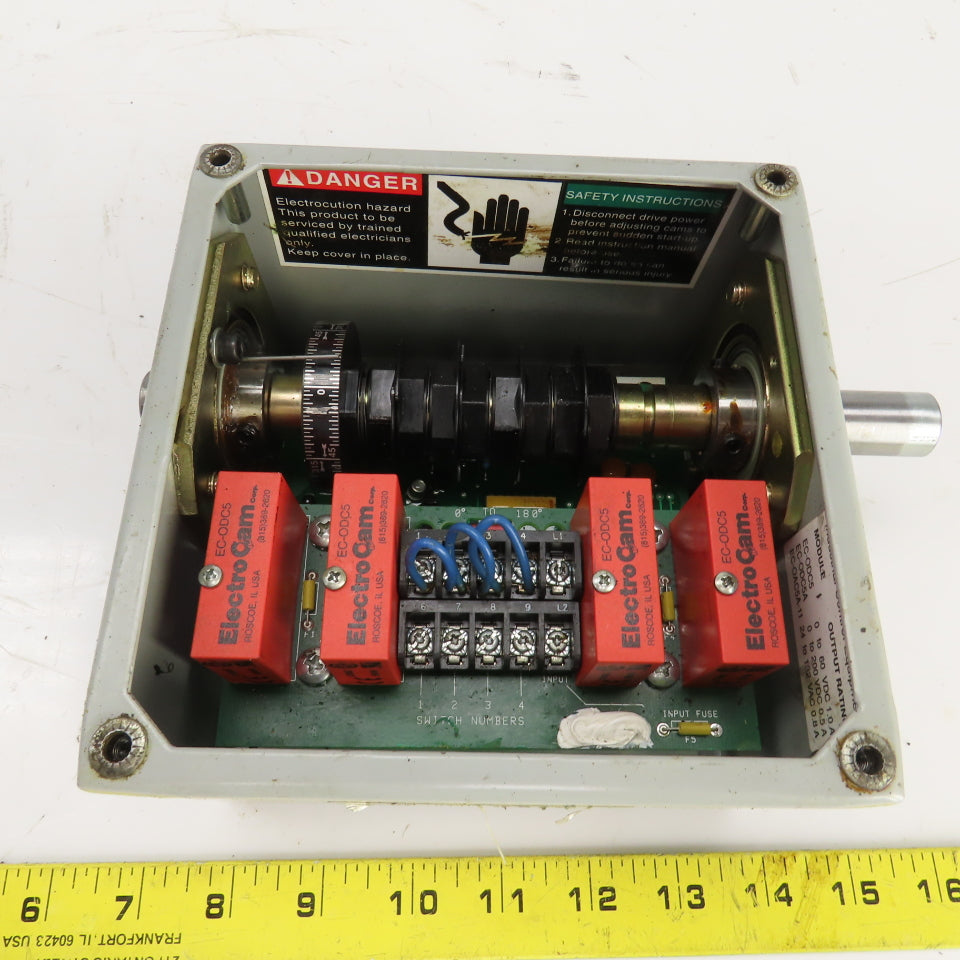 Electro Cam EC-3004-10-AD0 Rotary Cam Switch 120VAC 4 Outputs 3/4" Shaft
