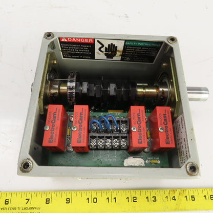 Electro Cam EC-3004-10-AD0 Rotary Cam Switch 120VAC 4 Outputs 3/4" Shaft