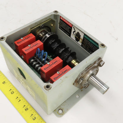 Electro Cam EC-3004-10-AD0 Rotary Cam Switch 120VAC 4 Outputs 3/4" Shaft