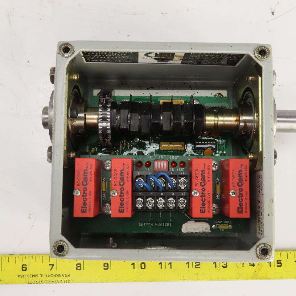 Electro Cam EC-3004-10-AD0 Rotary Cam Switch 120VAC 4 Outputs 3/4" Shaft