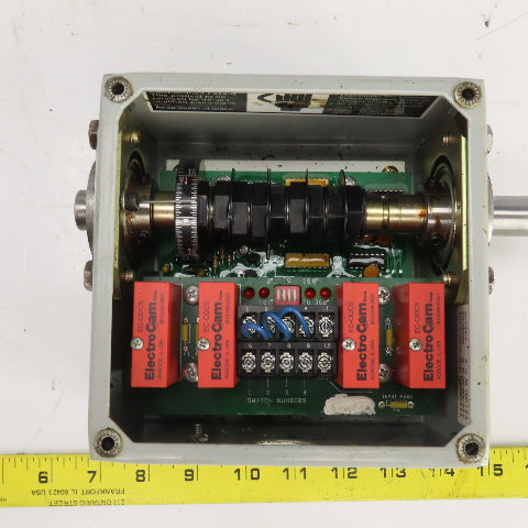 Electro Cam EC-3004-10-AD0 Rotary Cam Switch 120VAC 4 Outputs 3/4" Shaft