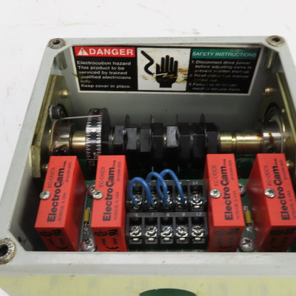 Electro Cam EC-3004-10-AD0 Rotary Cam Switch 120VAC 4 Outputs 3/4" Shaft