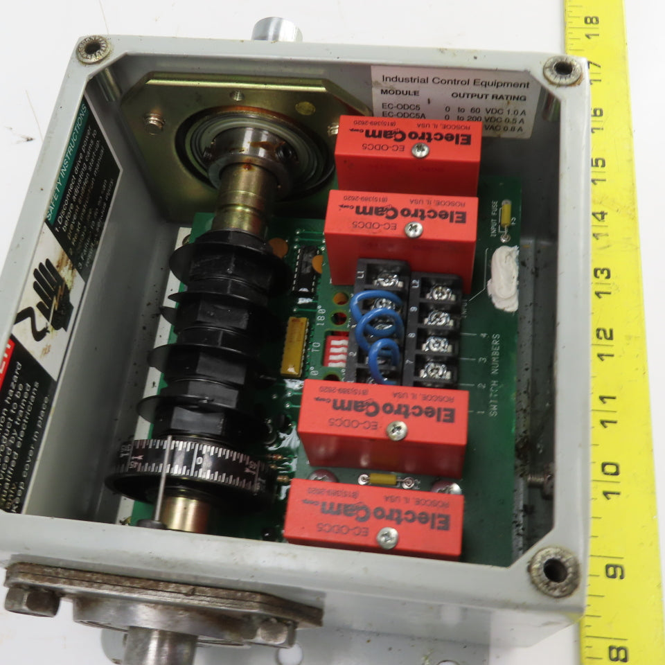 Electro Cam EC-3004-10-AD0 Rotary Cam Switch 120VAC 4 Outputs 3/4" Shaft