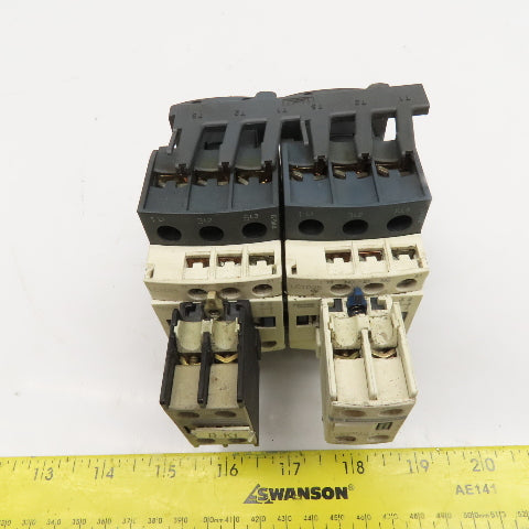 Telemecanique LC1D25 Contactor Starter W/ Auxiliary 3NO/1NC 600V 25Hp 120V Coil