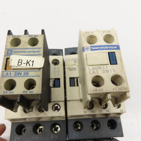 Telemecanique LC1D25 Contactor Starter W/ Auxiliary 3NO/1NC 600V 25Hp 120V Coil