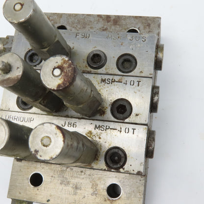 Lubriquip MSP-40T MSP-30S Modular Lubrication Divider Valve Assembly