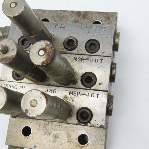 Lubriquip MSP-40T MSP-30S Modular Lubrication Divider Valve Assembly