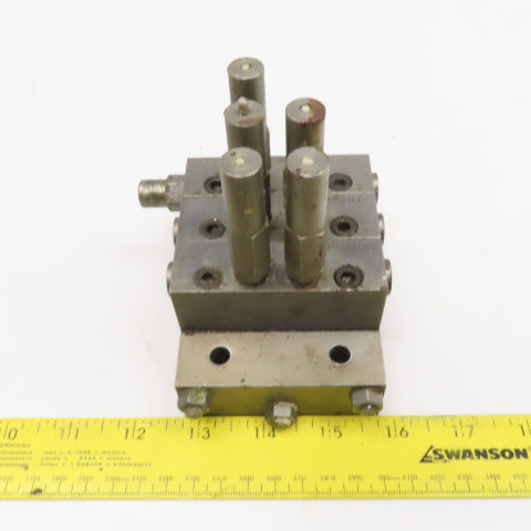 Lubriquip MSP-40T MSP-30S Modular Lubrication Divider Valve Assembly