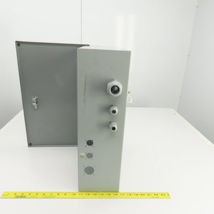 ElectroMate E20N126 20" x 12" x 6" Electrical Enclosure W/Backplate Enc Type 1