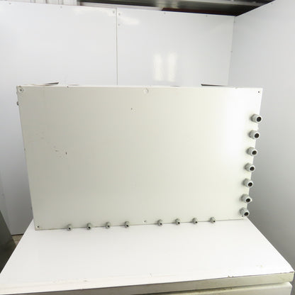 Rittal 30" x 47" x 9" Double Door Electrical Enclosure W/Backplate & Fan