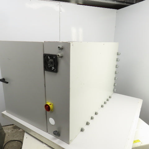 Rittal 30" x 47" x 9" Double Door Electrical Enclosure W/Backplate & Fan