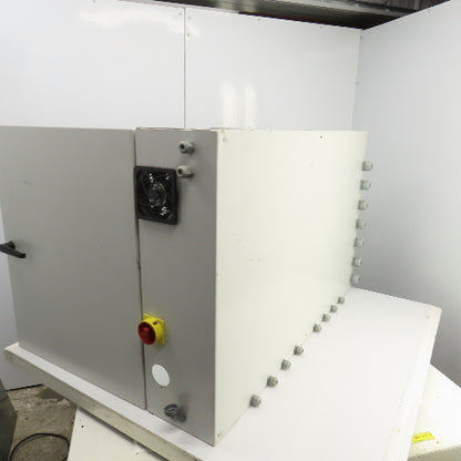 Rittal 30" x 47" x 9" Double Door Electrical Enclosure W/Backplate & Fan