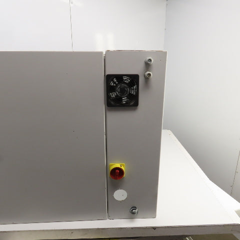 Rittal 30" x 47" x 9" Double Door Electrical Enclosure W/Backplate & Fan