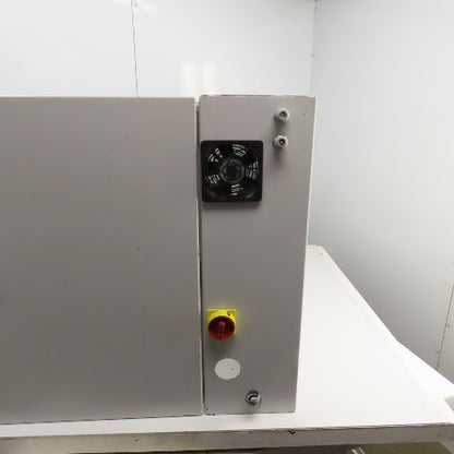 Rittal 30" x 47" x 9" Double Door Electrical Enclosure W/Backplate & Fan