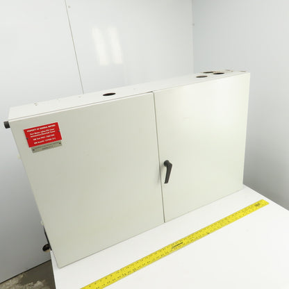 Rittal 30" x 47" x 9" Double Door Electrical Enclosure W/Backplate & Fan