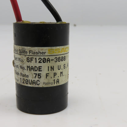 SSAC SF120A-3608 120VAC Solid State Flasher 75 FPM