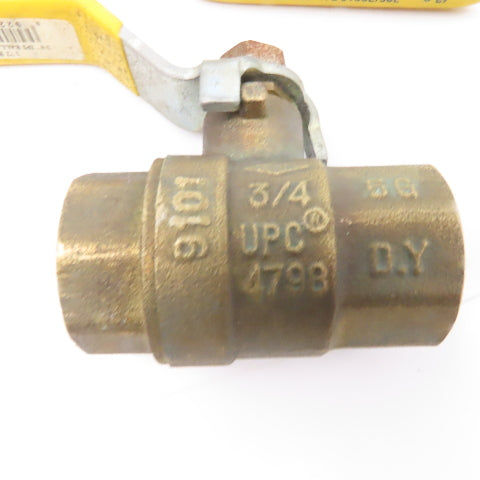 Cooper Smith 172 8155IL 3/4" NPT Brass Ball Valve Lot Of 3