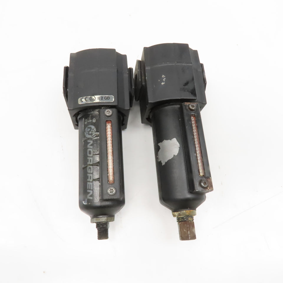 Norgren F73G-2AN-AD3 1/4" Compressed Air Filter Assembly Lot Of 2