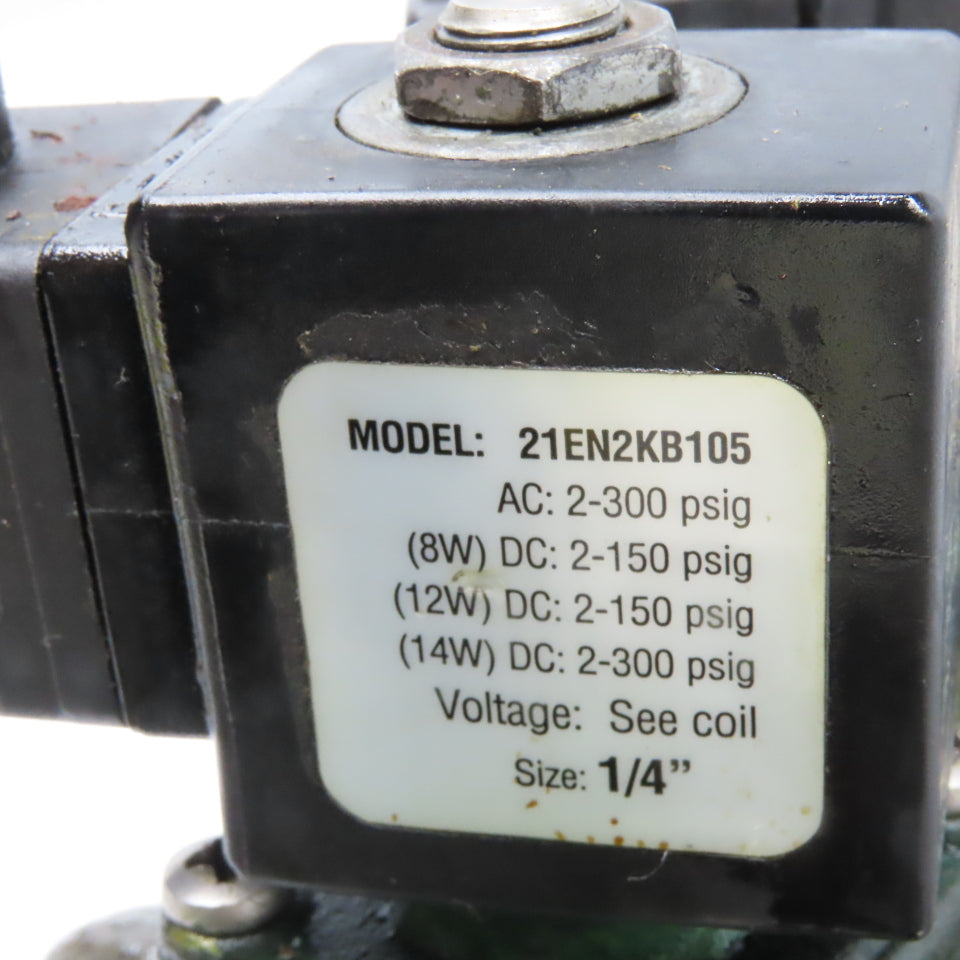 21EN2KB105 4 Port Solenoid Auto Drain Manifold Assembly 1/4" NPT 120V