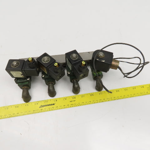 21EN2KB105 4 Port Solenoid Auto Drain Manifold Assembly 1/4" NPT 120V