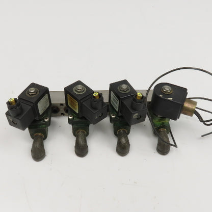 21EN2KB105 4 Port Solenoid Auto Drain Manifold Assembly 1/4" NPT 120V