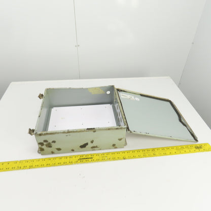 Hoffman A1614CHS 16" x 14" x 6" Electrical Enclosure W/Backplate Hinged Door