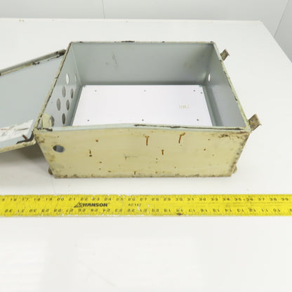 Hoffman A1614CHS 16" x 14" x 6" Electrical Enclosure W/Backplate Hinged Door