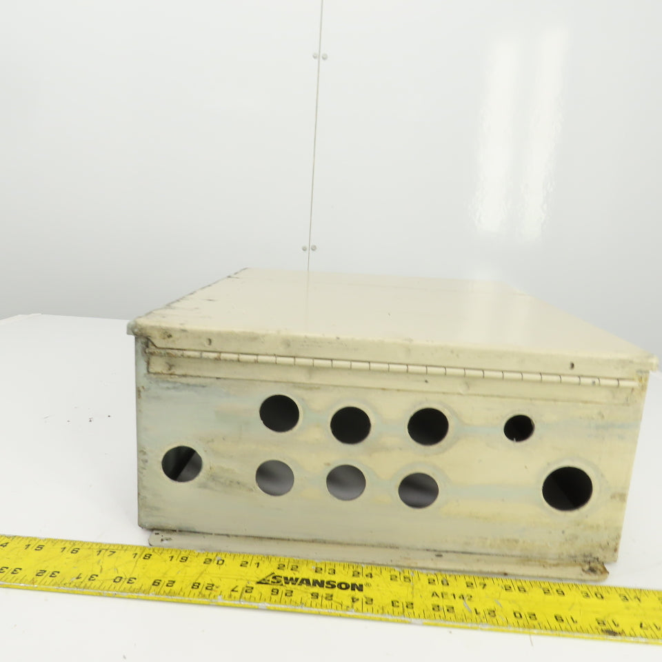 Hoffman A1614CHS 16" x 14" x 6" Electrical Enclosure W/Backplate Hinged Door