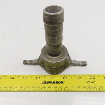 Ever-Tite 1" Hose Barb Quick Connect Cam Lock Hose Fitting 316 Stainless Steel