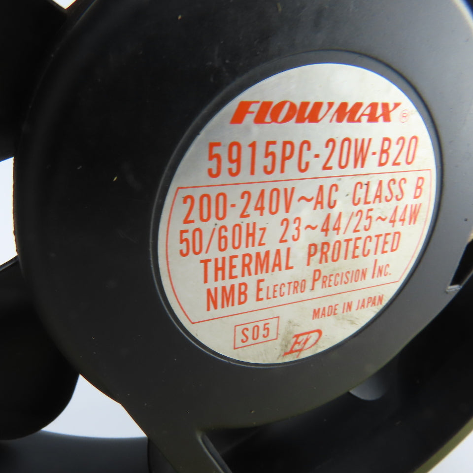 NMB 5915PC-20W-B20 FlowMax Cooling Fan 200-240VAC 50/60HZ 23-44W Class B