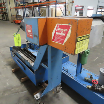 Jorgensen Incline Chip Conveyor Coolant Filtration 1/3Hp 7 x42" Intake 5FPM 3Ph