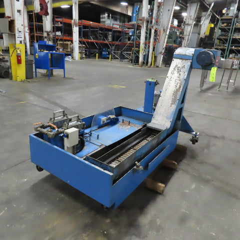 Jorgensen Incline Chip Conveyor Coolant Filtration 1/3Hp 7 x42" Intake 5FPM 3Ph