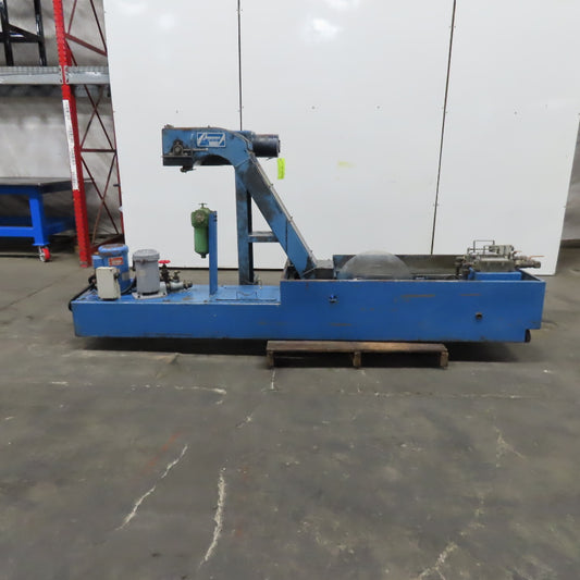 Jorgensen Incline Chip Conveyor Coolant Filtration 1/3Hp 7 x42" Intake 5FPM 3Ph